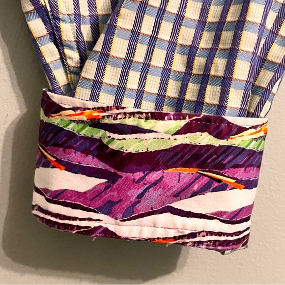 Robert Graham - Men’s XL - White & Blue - Classic Button-up Shirt - 100% Cotton - Picture 7 of 15